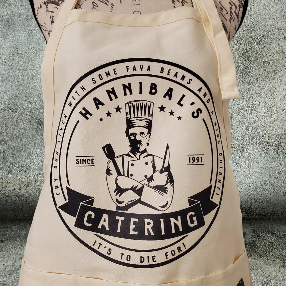 Funny Hannibal's Cooking BBQ Apron, Horror Silence of the Lambs